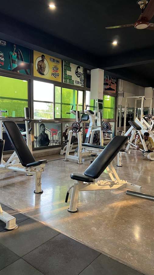 Workout zone at Cuts & Curves Railway Road